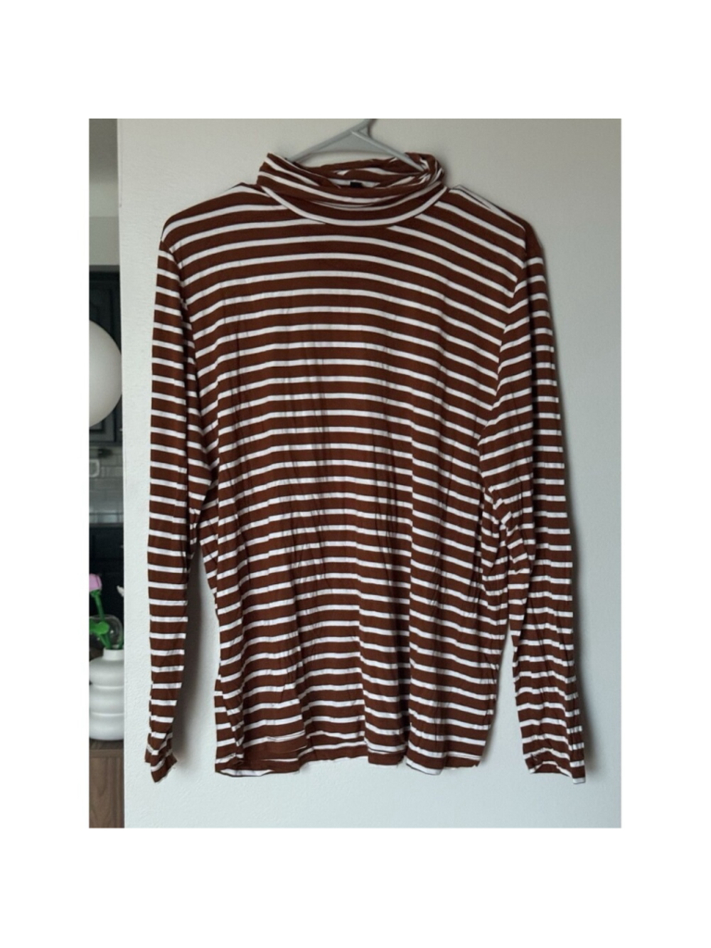 Eloquii Women's Plus L/S Stripe Layering Turtleneck Top Size 22/24 cottagecore